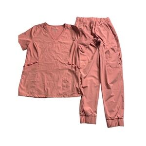 Hanes Coral Pink Scrubs